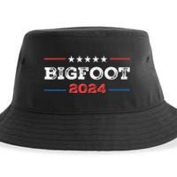 Funny Vintage Bigfoot For President Usa Elections 2024 Sustainable Bucket Hat