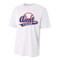 Funny Vintage Baseball Aunt of the Year Performance Sprint T-Shirt