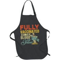 Fully Vaccinated By The Blood Of Jesus Funny Christian Apron