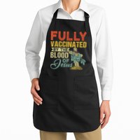 Fully Vaccinated By The Blood Of Jesus Funny Christian Apron