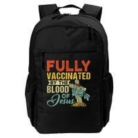 Fully Vaccinated By The Blood Of Jesus Funny Christian Backpack