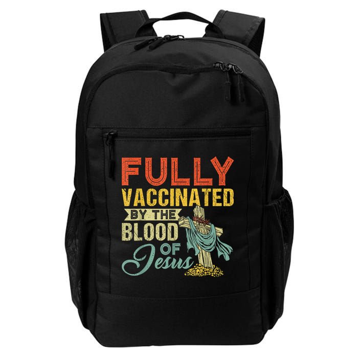 Fully Vaccinated By The Blood Of Jesus Funny Christian Backpack
