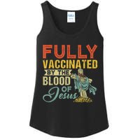 Fully Vaccinated By The Blood Of Jesus Funny Christian Ladies Essential Tank