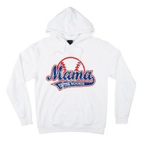 Funny Vintage Baseball Mama of the Rookie Hoodie