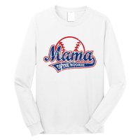 Funny Vintage Baseball Mama of the Rookie Long Sleeve Shirt