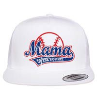 Funny Vintage Baseball Mama of the Rookie Flat Bill Trucker Hat