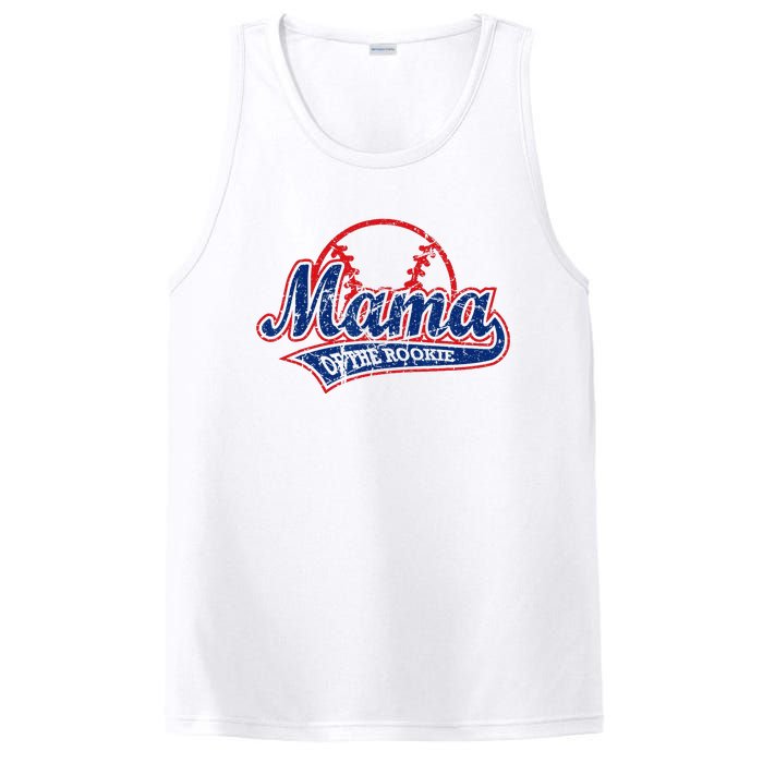 Funny Vintage Baseball Mama of the Rookie PosiCharge Competitor Tank