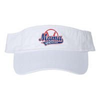 Funny Vintage Baseball Mama of the Rookie Valucap Bio-Washed Visor