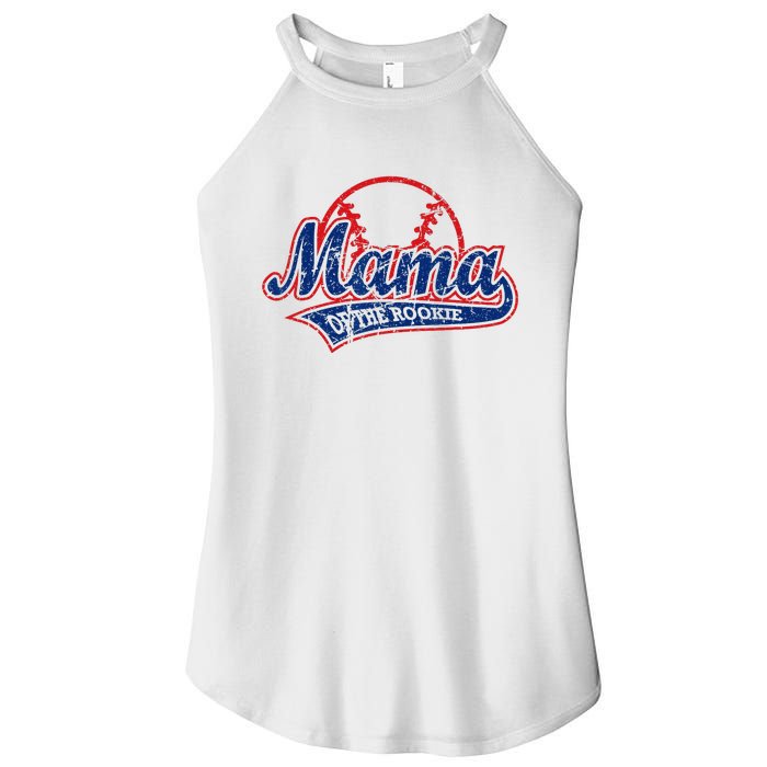 Funny Vintage Baseball Mama of the Rookie Women’s Perfect Tri Rocker Tank