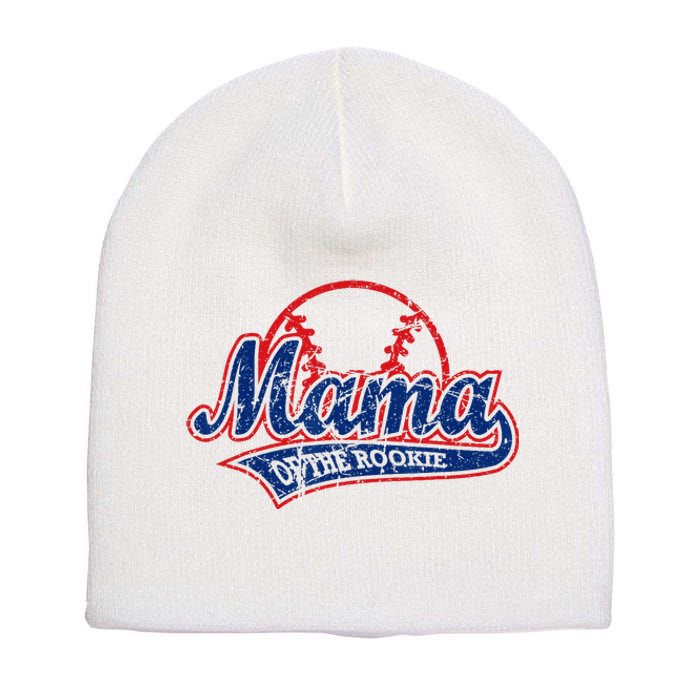 Funny Vintage Baseball Mama of the Rookie Short Acrylic Beanie