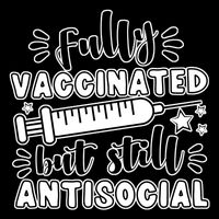 Fully Vaccinated But Still Antisocial 7-Panel Snapback Hat