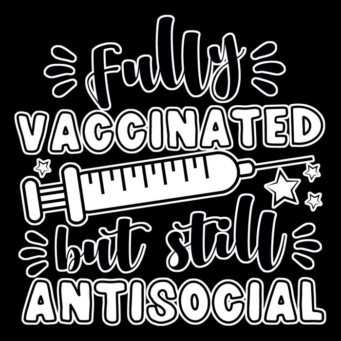 Fully Vaccinated But Still Antisocial 7-Panel Snapback Hat