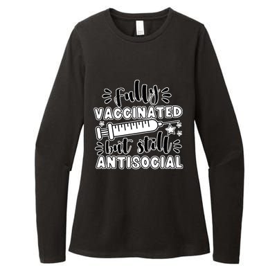 Fully Vaccinated But Still Antisocial Womens CVC Long Sleeve Shirt