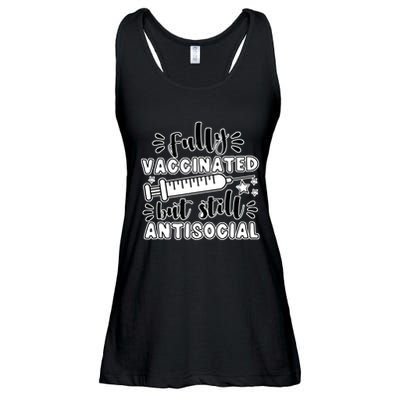 Fully Vaccinated But Still Antisocial Ladies Essential Flowy Tank