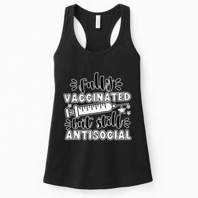 Fully Vaccinated But Still Antisocial Womens Tank Top