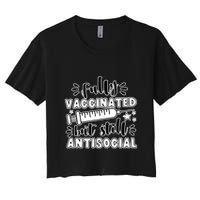 Fully Vaccinated But Still Antisocial Crop Top