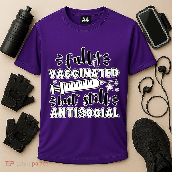 Fully Vaccinated But Still Antisocial Performance Shirt