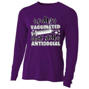 Fully Vaccinated But Still Antisocial Cooling Performance Long Sleeve Crew