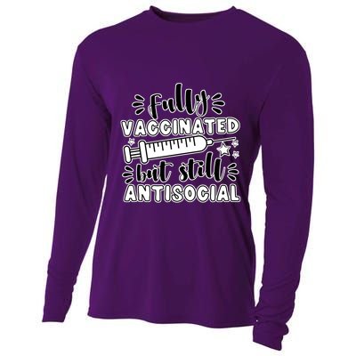 Fully Vaccinated But Still Antisocial Cooling Performance Long Sleeve Crew