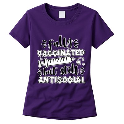 Fully Vaccinated But Still Antisocial Womens T-Shirt