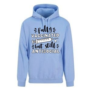 Fully Vaccinated But Still Antisocial Unisex Surf Hoodie