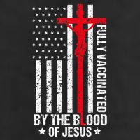 Fully Vaccinated By The Blood Of Jesus Christian Garment-Dyed Fleece Hoodie