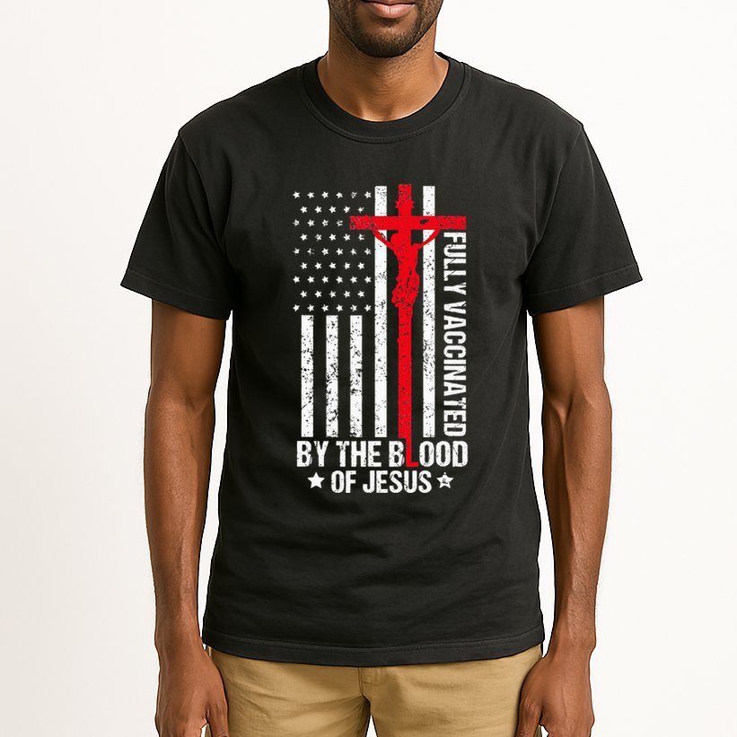 Fully Vaccinated By The Blood Of Jesus Christian Tall T-Shirt
