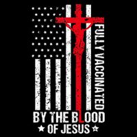 Fully Vaccinated By The Blood Of Jesus Christian Backpack