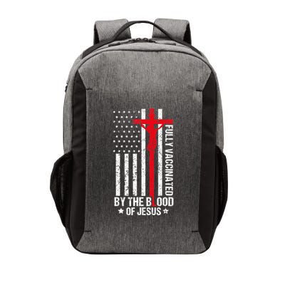 Fully Vaccinated By The Blood Of Jesus Christian Vector Backpack