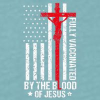 Fully Vaccinated By The Blood Of Jesus Christian Sueded Cloud Jersey T-Shirt