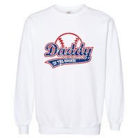 Funny Vintage Baseball Daddy Of The Rookie Garment-Dyed Sweatshirt