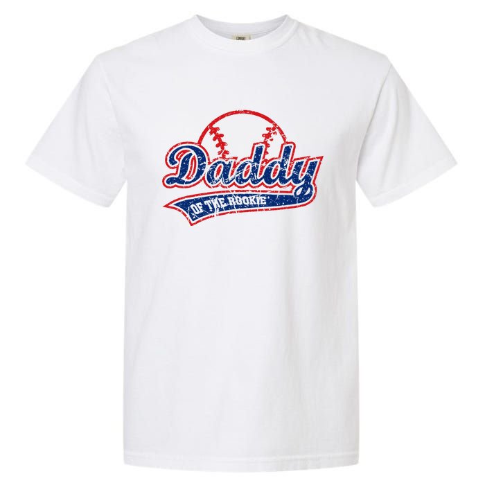 Funny Vintage Baseball Daddy Of The Rookie Garment-Dyed Heavyweight T-Shirt