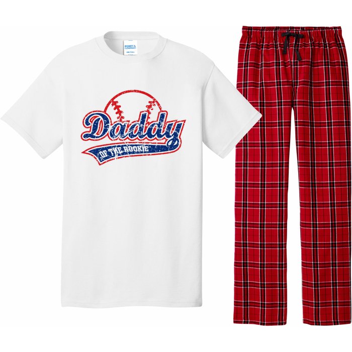 Funny Vintage Baseball Daddy Of The Rookie Pajama Set