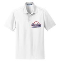 Funny Vintage Baseball Daddy Of The Rookie Dry Zone Grid Polo