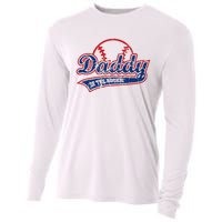 Funny Vintage Baseball Daddy Of The Rookie Cooling Performance Long Sleeve Crew