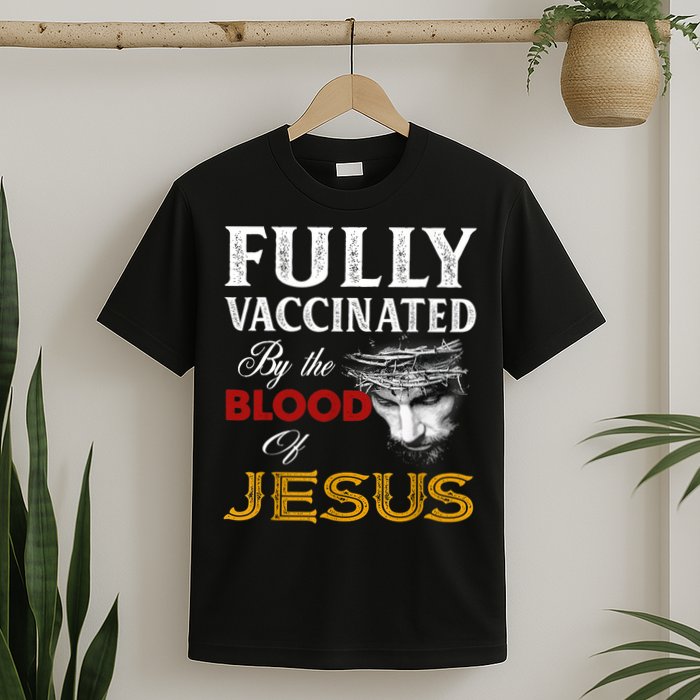 Fully Vaccinated By The Blood Of Jesus TShirt T-Shirt