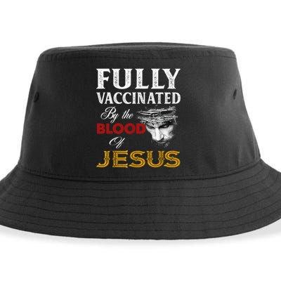 Fully Vaccinated By The Blood Of Jesus TShirt Sustainable Bucket Hat