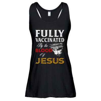 Fully Vaccinated By The Blood Of Jesus TShirt Ladies Essential Flowy Tank