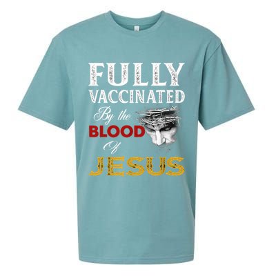 Fully Vaccinated By The Blood Of Jesus TShirt Sueded Cloud Jersey T-Shirt