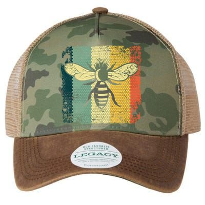 Funny Vintage Bee Designs For Honey Beekeeping Bee Legacy Tie Dye Trucker Hat