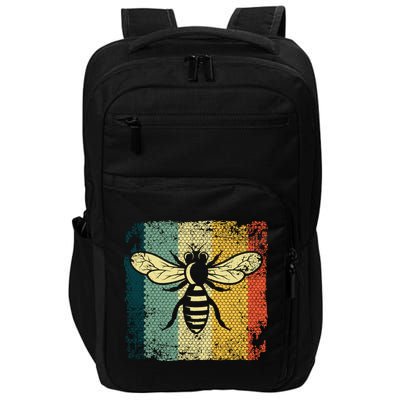 Funny Vintage Bee Designs For Honey Beekeeping Bee Impact Tech Backpack