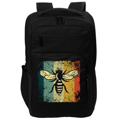 Funny Vintage Bee Designs For Honey Beekeeping Bee Impact Tech Backpack