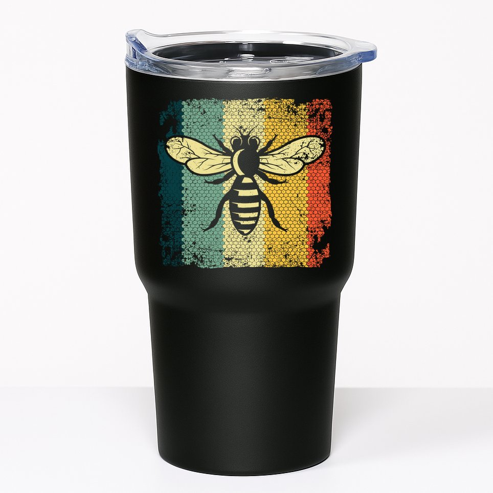 Funny Vintage Bee Designs For Honey Beekeeping Bee Tumbler