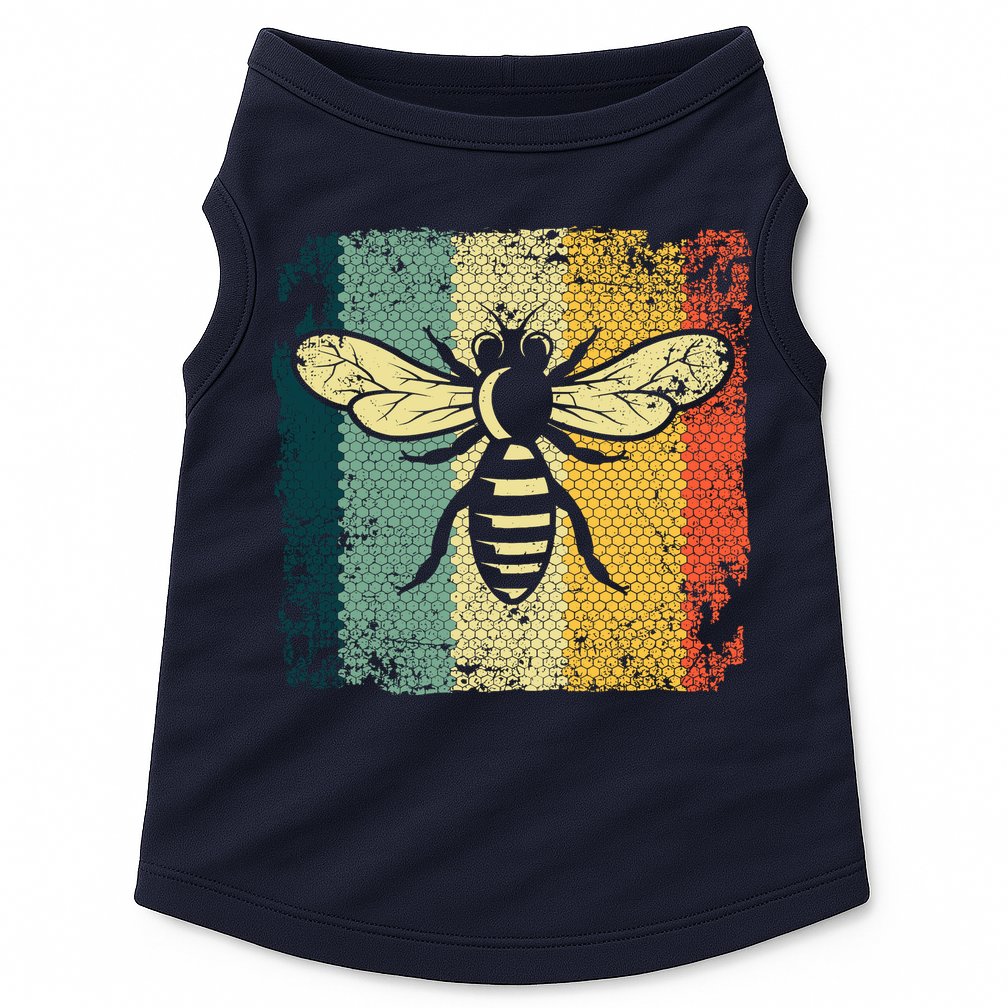 Funny Vintage Bee Designs For Honey Beekeeping Bee Doggie Tank