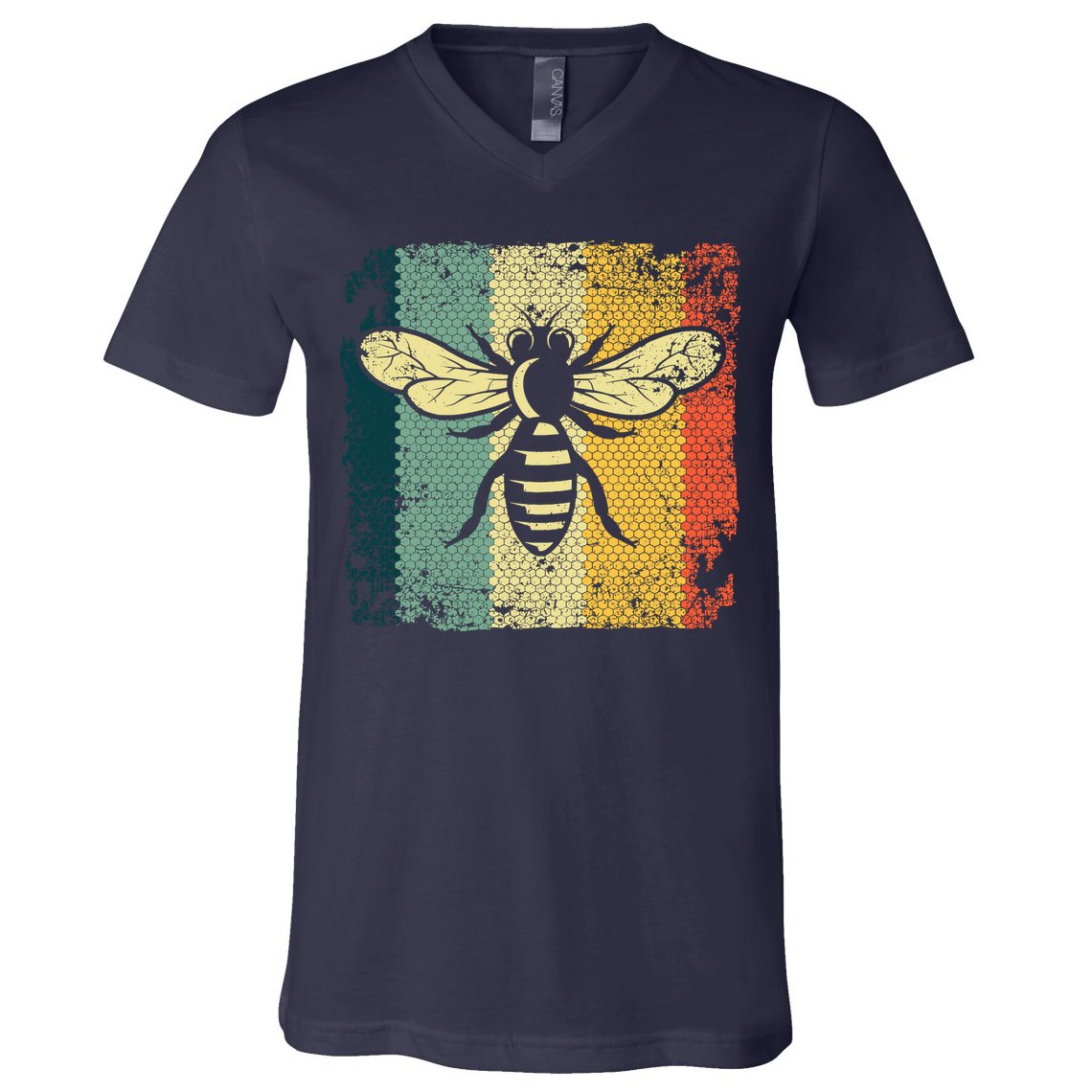 Funny Vintage Bee Designs For Honey Beekeeping Bee V-Neck T-Shirt