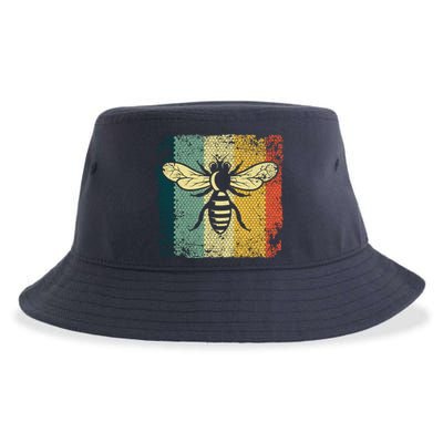 Funny Vintage Bee Designs For Honey Beekeeping Bee Sustainable Bucket Hat