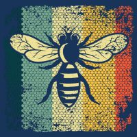Funny Vintage Bee Designs For Honey Beekeeping Bee Beanie