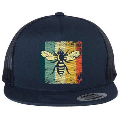 Funny Vintage Bee Designs For Honey Beekeeping Bee Flatbill Hat