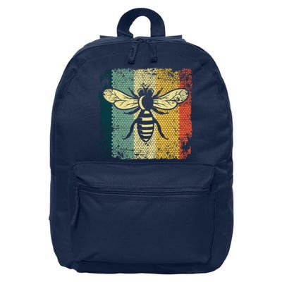 Funny Vintage Bee Designs For Honey Beekeeping Bee 16 in Basic Backpack