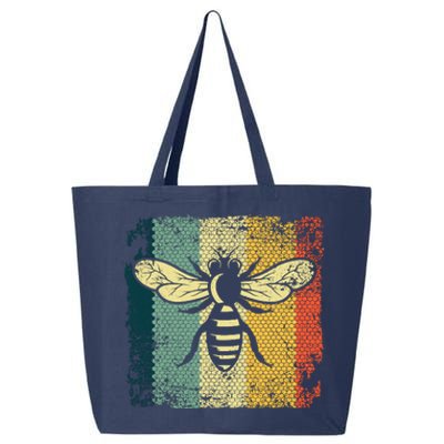 Funny Vintage Bee Designs For Honey Beekeeping Bee 25L Jumbo Tote